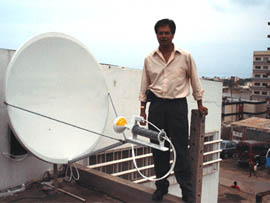 satellite antenna in Luanda Angola