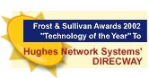 Frost and Sullivan 2002 award for HughesNet