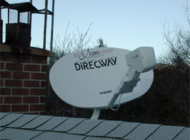 two-way satellite dish