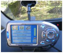 GPS Roadmate 800 beside passenger side