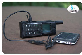 iridium phone 9555 with solar charger