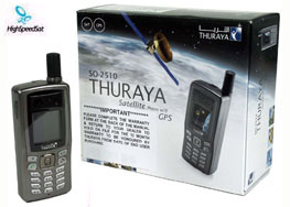 thuraya telephone in the box